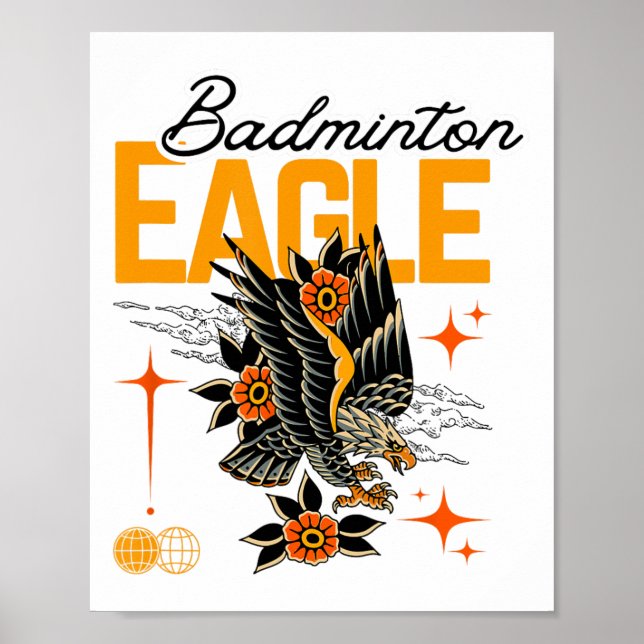 Póster Badminton Eagle (Frente)