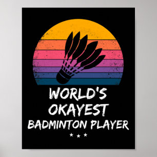 Póster Badminton - El mejor jugador de Badminton del mund