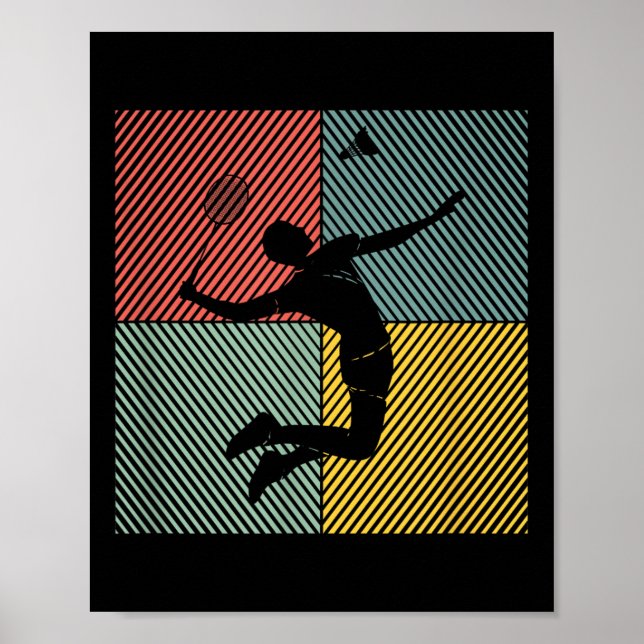 Póster Badminton Game Shuttle (Frente)