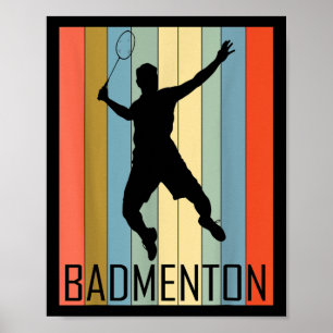 Póster Bádminton - Jugador de bádminton