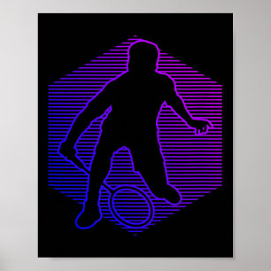 Póster Bádminton Jugador de bádminton Hombres Mujeres Vol
