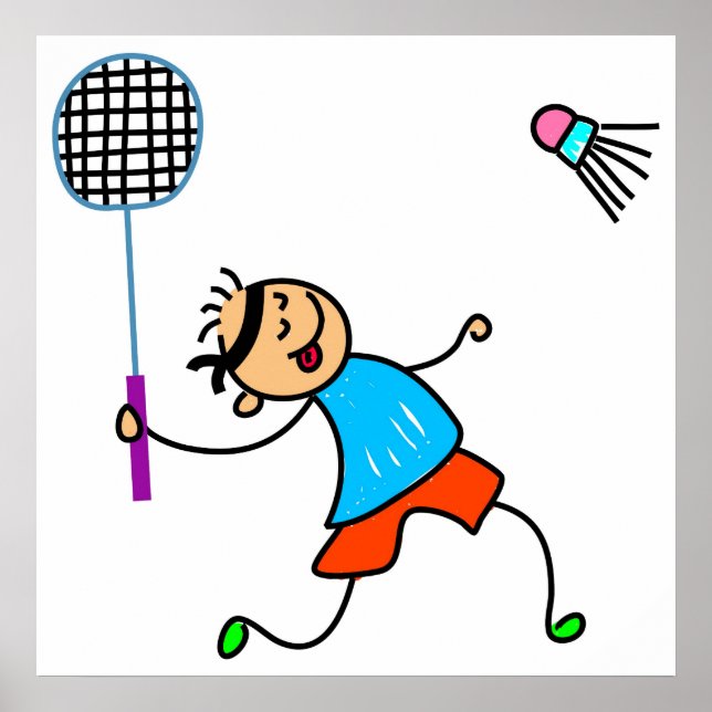 Póster Badminton Kid (Frente)