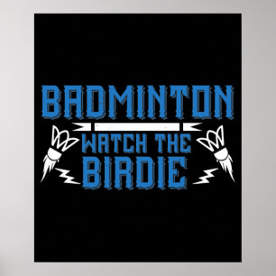 Póster Badminton - Mira los Birdie