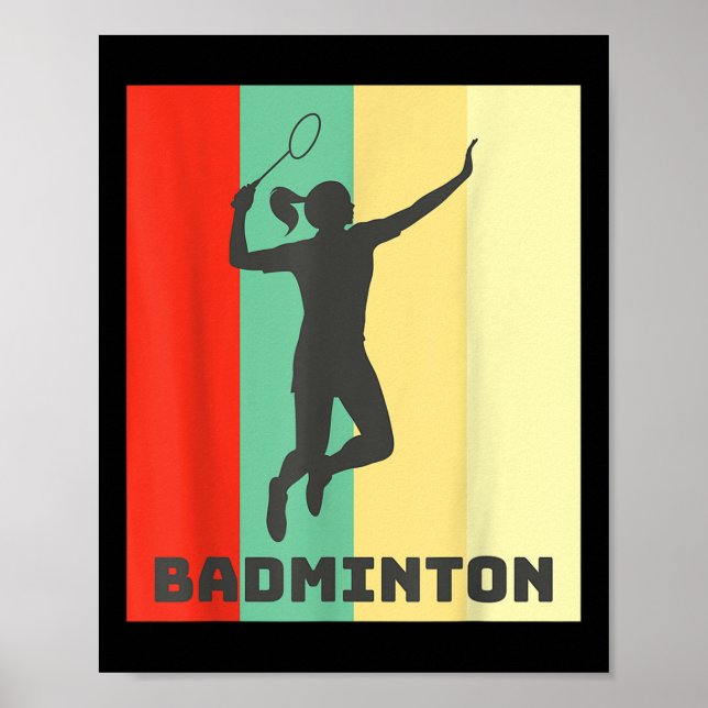 Póster Badminton Player Badminton Lover  (Frente)