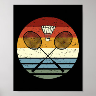 Póster Badminton - Raca para equipo deportivo Guay Vintag