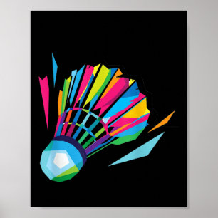 Póster Badminton Shuttle