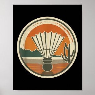 Póster Badminton Shuttle