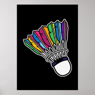 Póster Badminton Shuttlecock