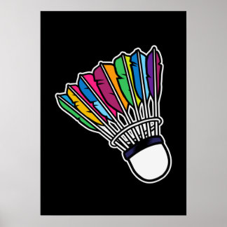Póster Badminton Shuttlecock
