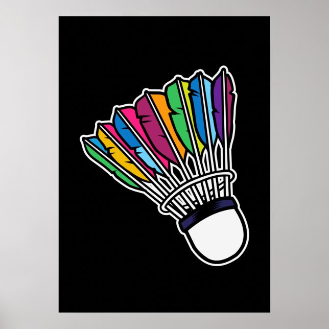 Póster Badminton Shuttlecock (Frente)