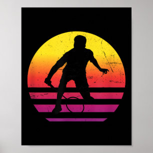 Póster Badminton Squash Mens Shuttle Mujeres