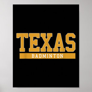 Póster Bádminton Texas