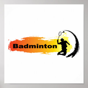 Póster Bádminton único