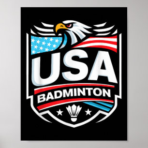 Póster Bádminton Usa