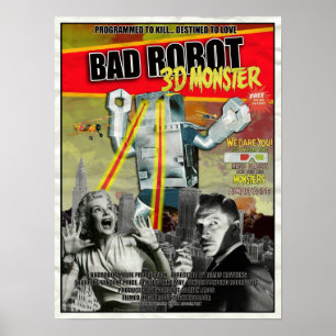 Póster BADROBOT 3D Poster de películas B