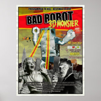 Póster BADROBOT 3D Poster de películas B