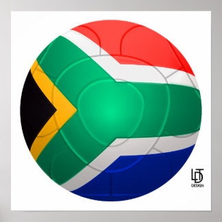 Póster Bafana Bafana - Fútbol en Sudáfrica