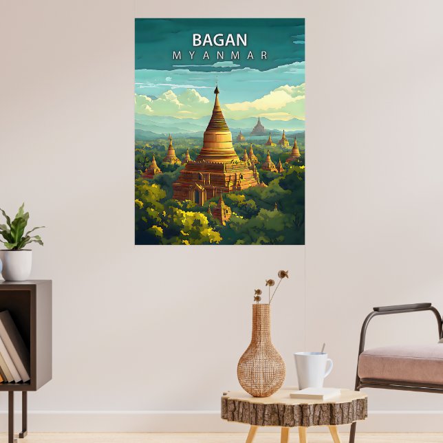 Póster Bagan, Myanmar: Un tapiz atemporal (Salón 3)