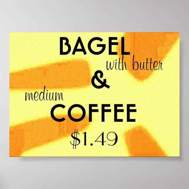 Póster bagel (Frente)