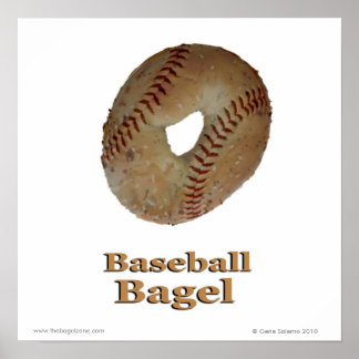 Póster Bagel de béisbol