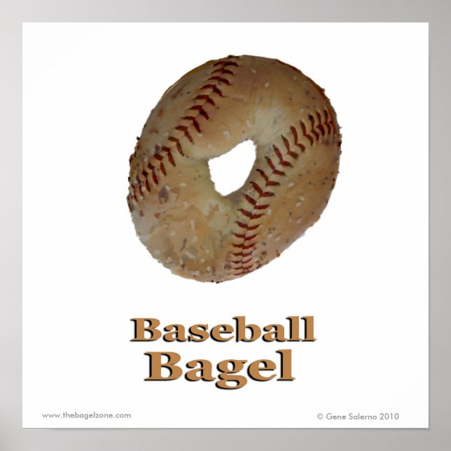 Póster Bagel de béisbol (Frente)