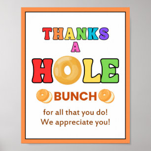 Póster Bagel, Rótulo de la Semana de la Apreciación, Apre