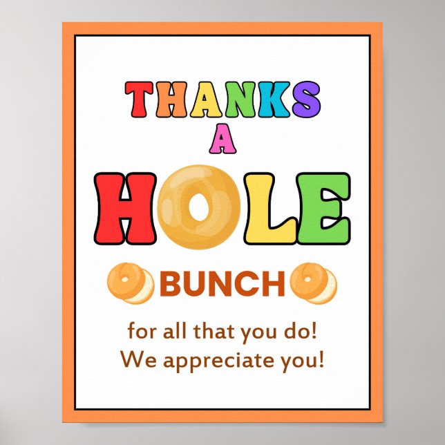 Póster Bagel, Rótulo de la Semana de la Apreciación, Apre (Frente)