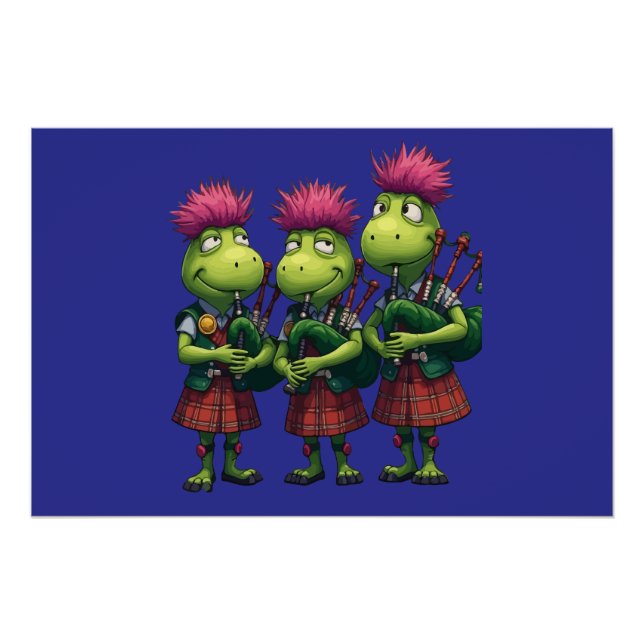 Póster Bagpipers for Burns Supl Scottish Thistles (Anverso)