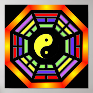 Póster Bagua Yin Yang Poster