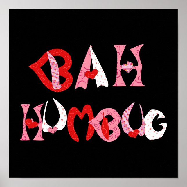 Póster Bah Humbug Valentine Poster (Frente)