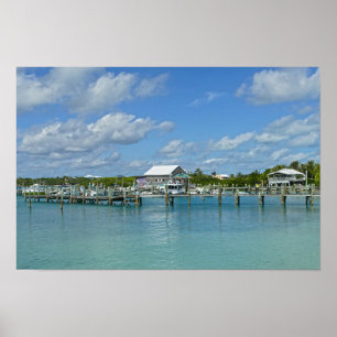 Póster Bahamas Marina, Isla de Gran Abaco