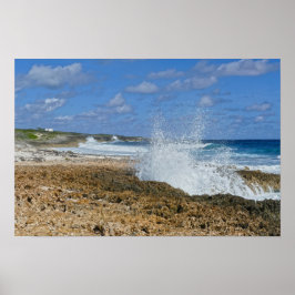 Póster Bahamas Splash, Gran Isla Abaco, Las Bahamas