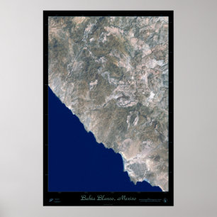 Póster Bahía Blanco, poster del satélite de Baja