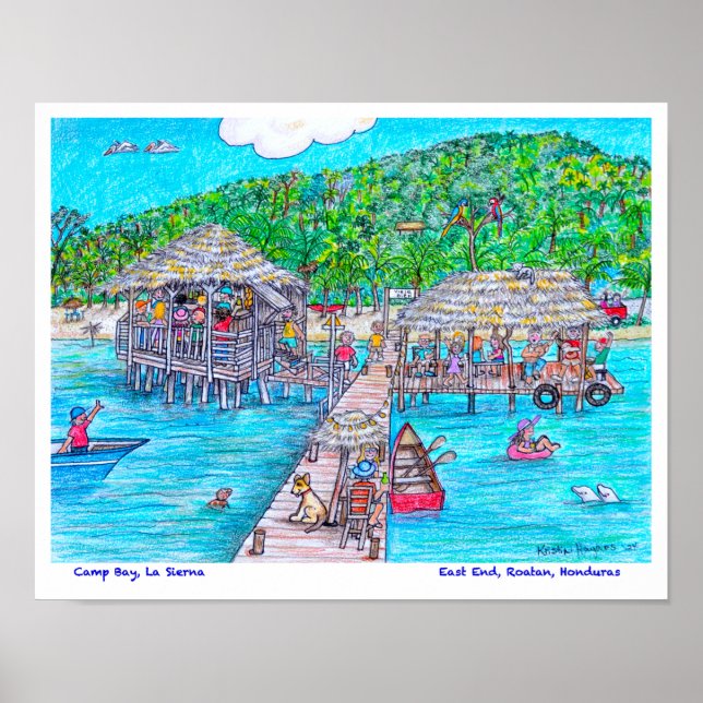 Póster Bahía Camp, La Sierna (Frente)