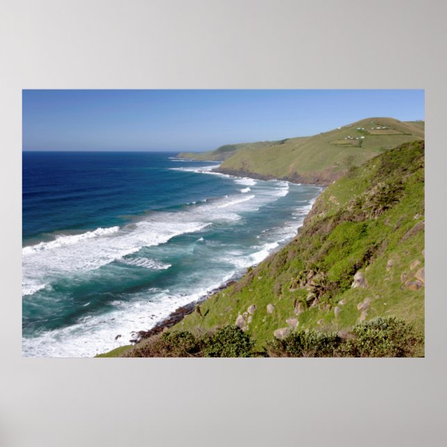 Póster Bahía de café con vistas al mar (Frente)