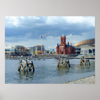 Póster Bahía de Cardiff, Cardiff, Gales