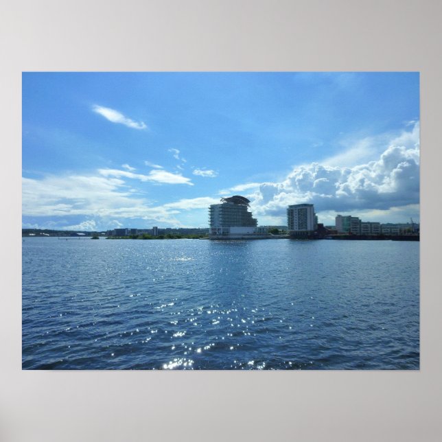 Póster Bahía de Cardiff, Cardiff, Gales (Frente)