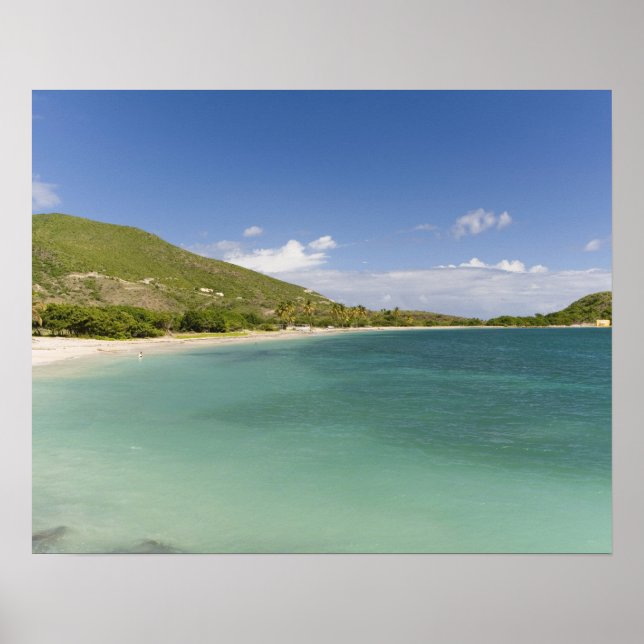 Póster Bahía de Cockleshell, península sudeste, Saint Kit (Frente)