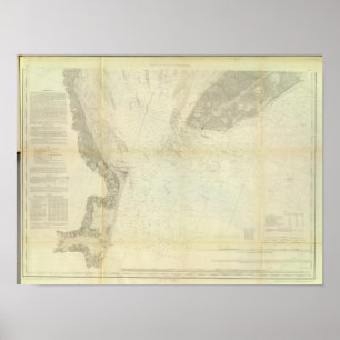 Póster Bahía de Delaware, río 1