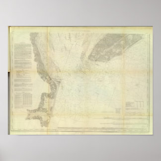 Póster Bahía de Delaware, río 1
