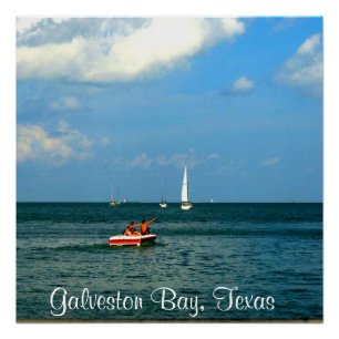 Póster Bahía de Galveston, Tejas