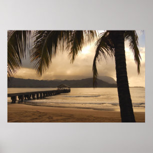 Póster Bahía de Hanalei - Kauai, Hawaii