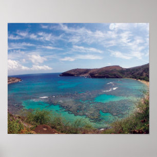 Póster Bahía de Hanauma Hawái