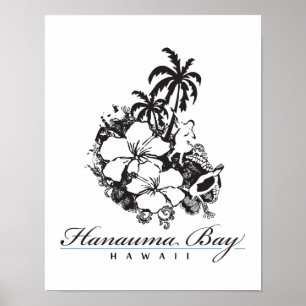 Póster Bahía de Hawaii Hanauma