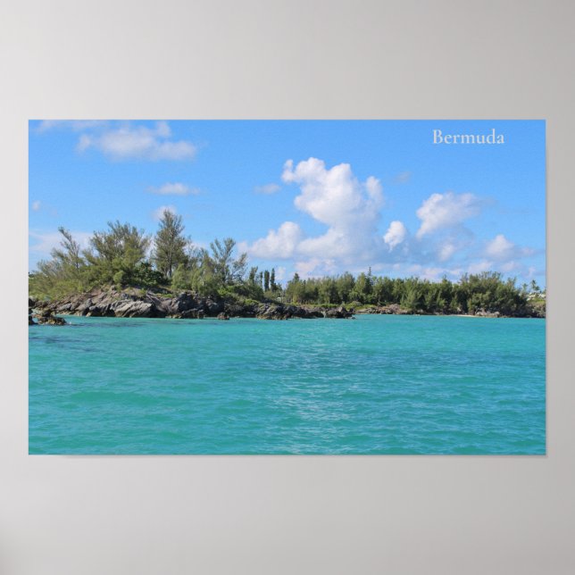 Póster Bahía de Horseshoe, isla de las Bermudas (Frente)