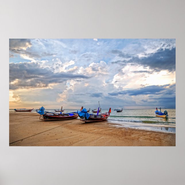 Póster Bahía de Kamala en Tailandia, isla de Phuket. (Frente)