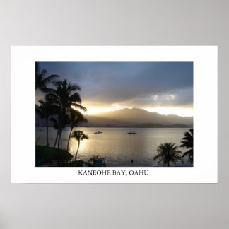 Póster Bahía de Kaneohe, Oahu