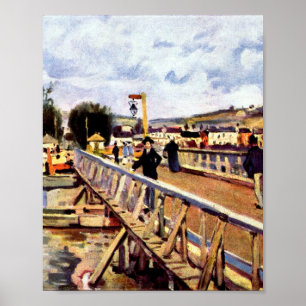 Póster Bahía de Langlándula por Alfred Sisley