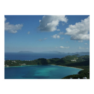 Póster Bahía de Magens, Isla Hermosa de Santo Tomás