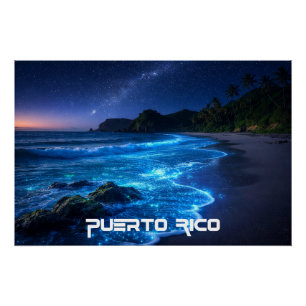 PÓSTER BAHÍA DE MOSQUITOS - PUERTO RICO